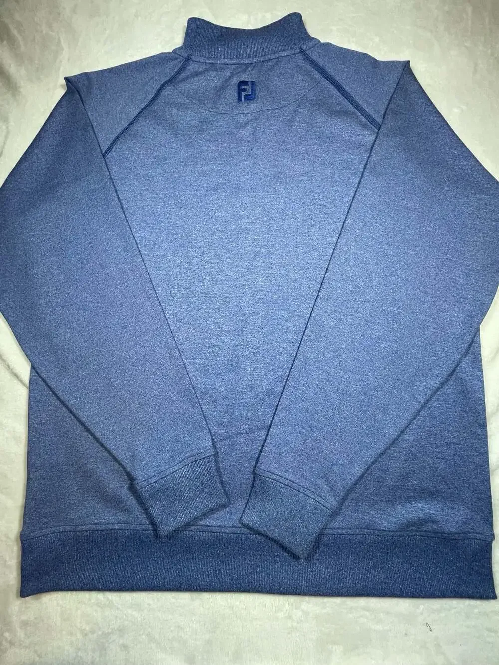 FootJoy FJ Men's Heather Blue 1/4 Zip Golf Pullover